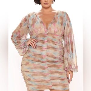 SOLD - Long Sleeve Dress - Plus Size 2x